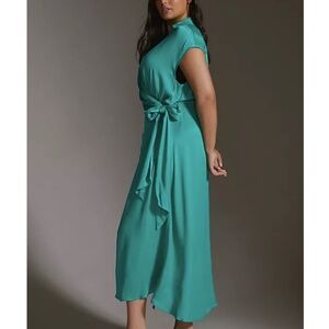 Maeve by Anthropologie Open-Back Wrap Pullover Short Sleeve Midi Dress - 2X